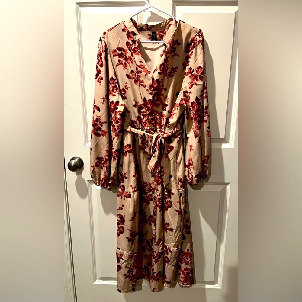 Adorable Pink and Cream 4XL Dress